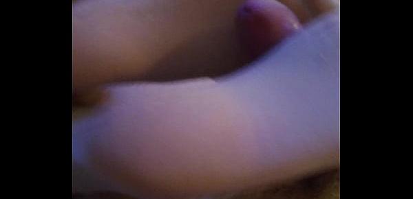  homemade footjob with white nylons